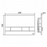 Инсталляция для унитаза Oli 120 099949 с клавишей Narrow
